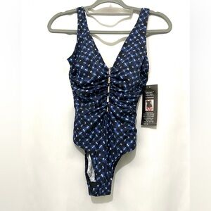 NWT Shore Shapes 1 piece Swimsuit Size 8